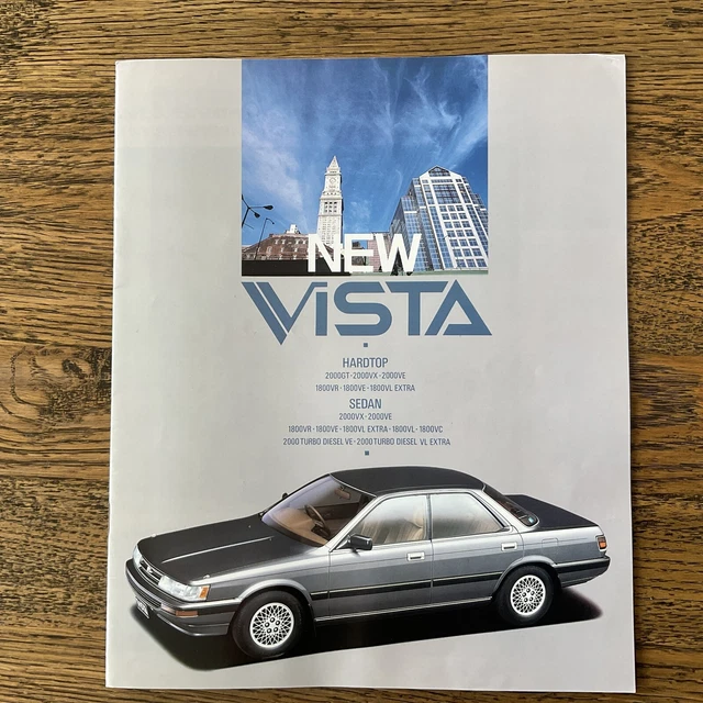 1987 TOYOTA CAMRY Vista Sedan Hardtop Jdm Prestige V20 Rare Brochure