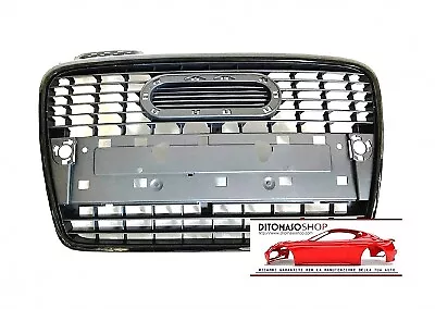 Griglia Radiatore Nera Per Audi A4 10/2004>11/2007 [Oe 8E0853651Jvmz]