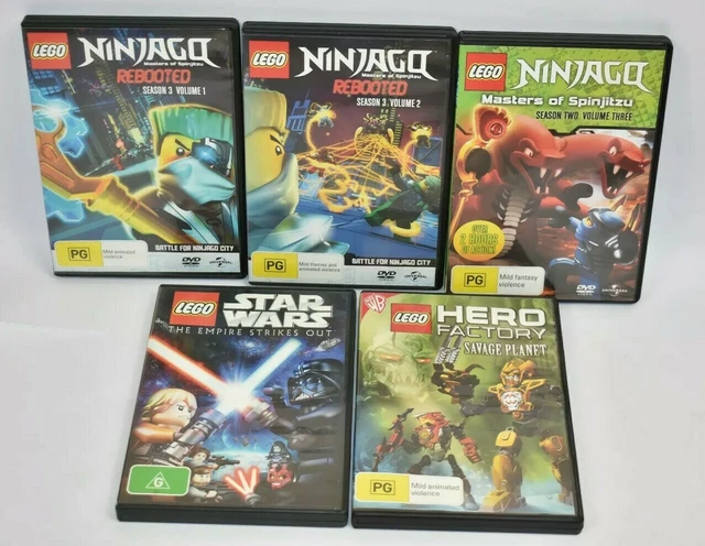 Lego DVD 5x Ninjago Star Wars Heros Bundle PAL