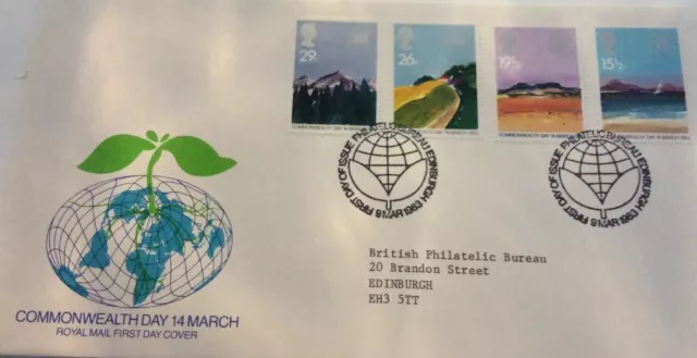 GB First Day Cover Commonwealth Day 14th March, 09.03.1983