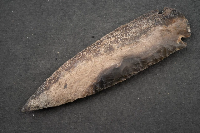 4.6" Flint Spearhead Ohio Collection Spear Point Knife Blade Arrowhead 448