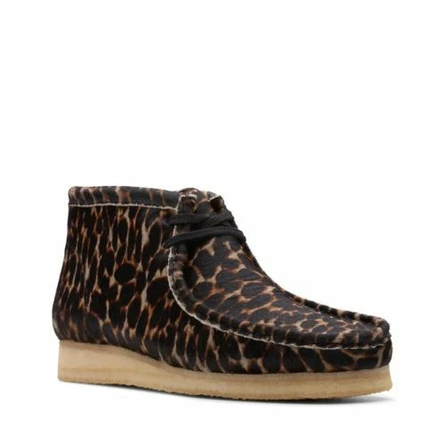 clarks animal print wallabee