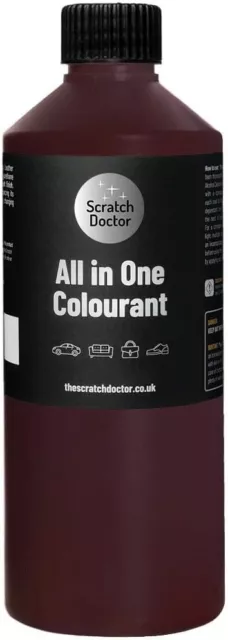 Leather dye Dark Brown All in one self seal colourant recolour dye stain  paint