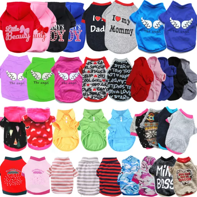 Pet Dog Vest Hoodie Sweater Jumper Coat Warm Dogs Clothes Puppy Apparel Jacket*