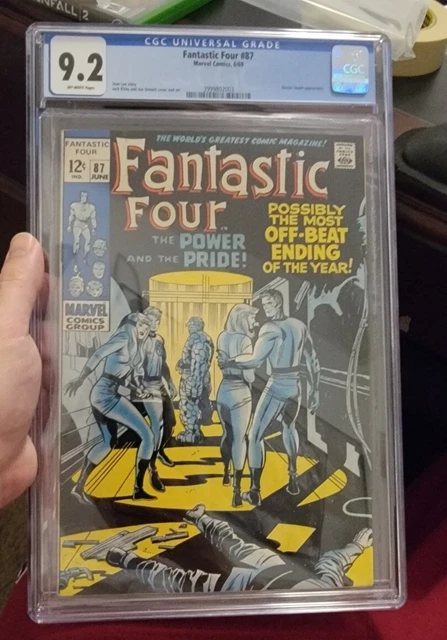 Fantastic Four #87 (1969) Cgc 9.2 Off White Page Nm- High Grade Doctor Doom App