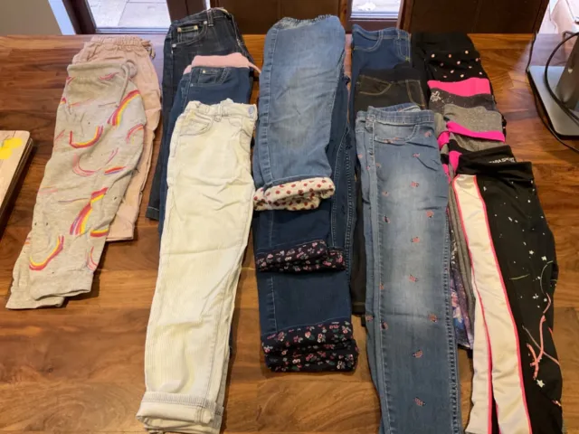 Pacchetto di 16 jeans e leggings per ragazza, taglia 6-7, Next, H&M, Zara, John Lewis