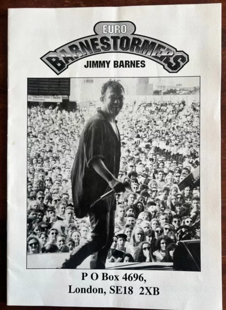 Jimmy Barnes: Euro Barnstormers Fanzine Newsletter  - Issue #1