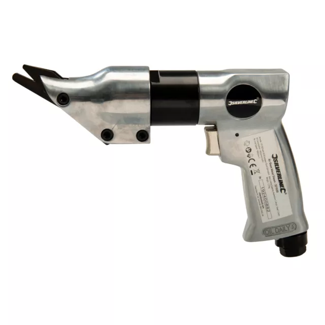 Silverline Pistol Grip Air Sheet Metal Shears Rotatable Blade Tin Snips 321030 3