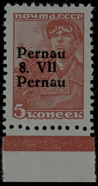 30129) Estland - Lokalausgabe Pernau MiNr. 5 IV postfrisch geprüft Mi. 100.-