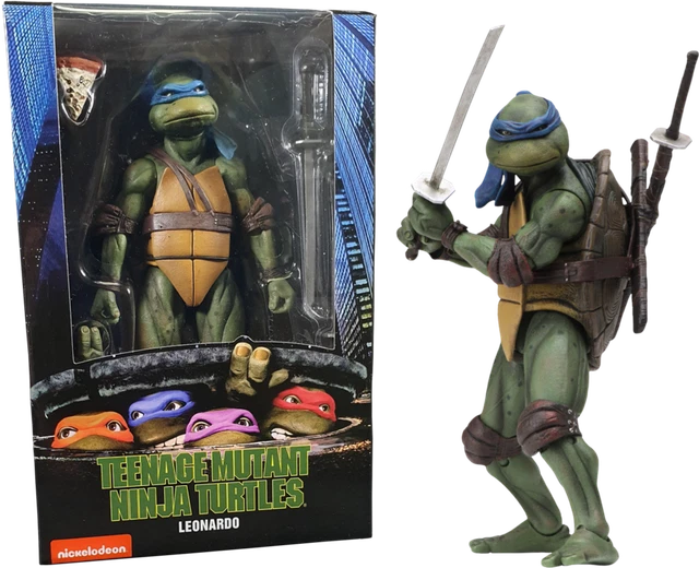 Leonardo Teenage Mutant Ninja Turtles 1990 Movie TMNT 18cm Action Figur NECA