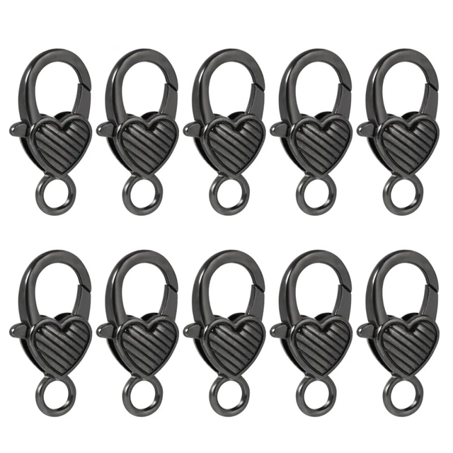 10 piezas broches de langosta para joyería suministros de artesanía para hacer dijes