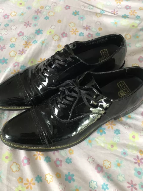 STACY ADAMS Men's Dickinson Cap-Toe Lace-up Oxford Size 10 Dress Shoes