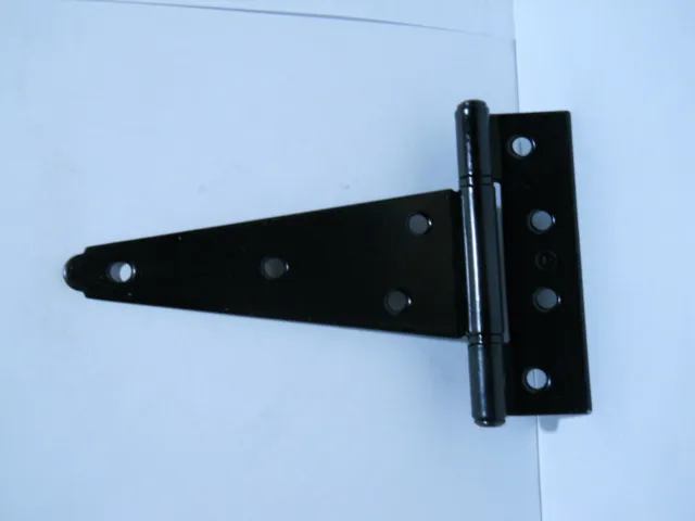 Lot of 8 Black 5" Tee T Hinges for Fence Gate Barn Shed Door HIA5B-NW