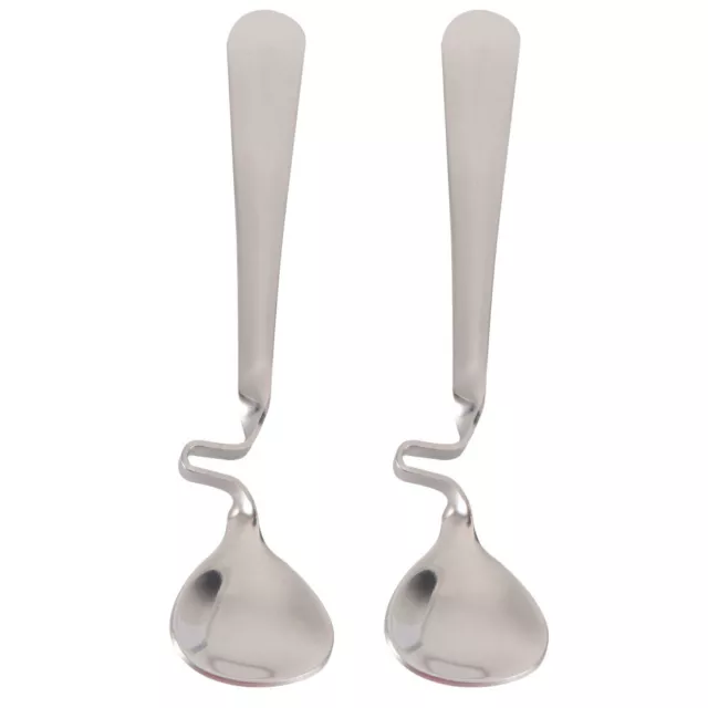 2 PCS Kaffeelöffel Metall Tisch Löffel Edelstahl Honig Löffel Joghurt Löffel