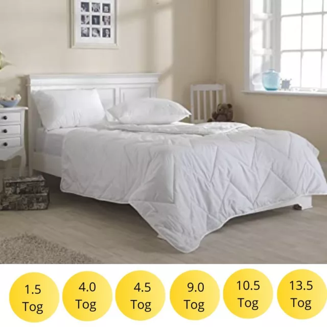 Department Stores Quality Anti allergy Duvets 4.5tog - 13.5 Tog - Slight Seconds