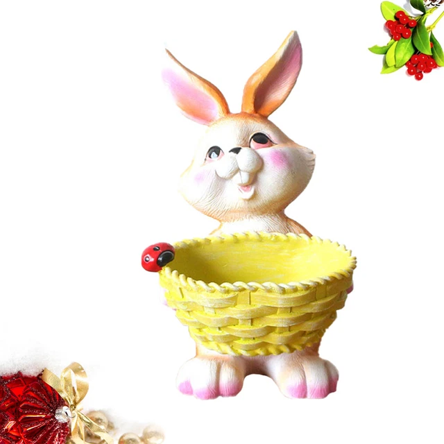 1PC Harz Blumentopf Mini Sukkulenten Pflanzer Bonsai Aufbewahrungstopf Bunny Sha