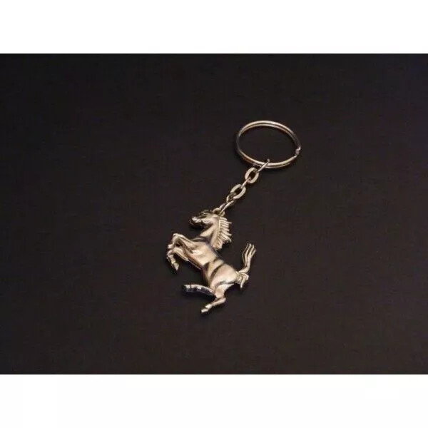Ferrari metal key ring, prancing horse, Maranello, 512, 308, 550, 456, 355, 360