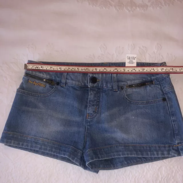 See By Chloe Size 29 Womens Light Denim Shorts