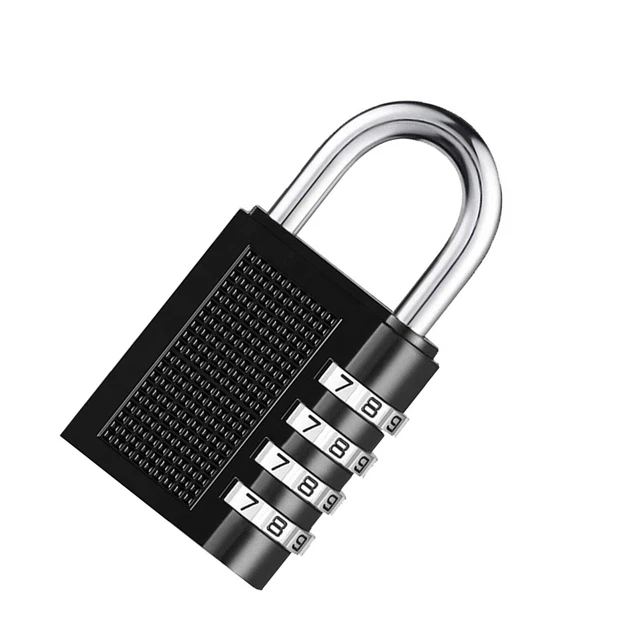 Combination Lock Er Lock 4 Digit Combination Padlock Heavy Duty Long Shackle Padlocks