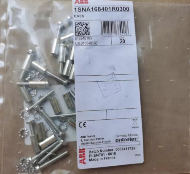5pcs ABB/TE entrelec wiring terminals Accessories  EV8S 1SNA168401R0300
