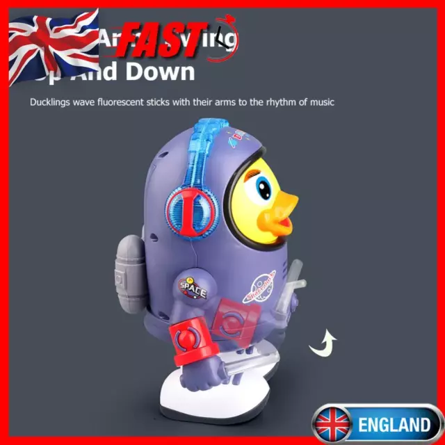 Electric Noisy Duck Toys Plastic with Music Light Smooth for Kids Holiday Gifts
