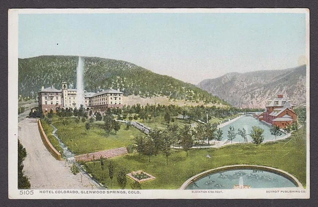 Hotel Colorado Glenwood Springs CO postcard 1910s
