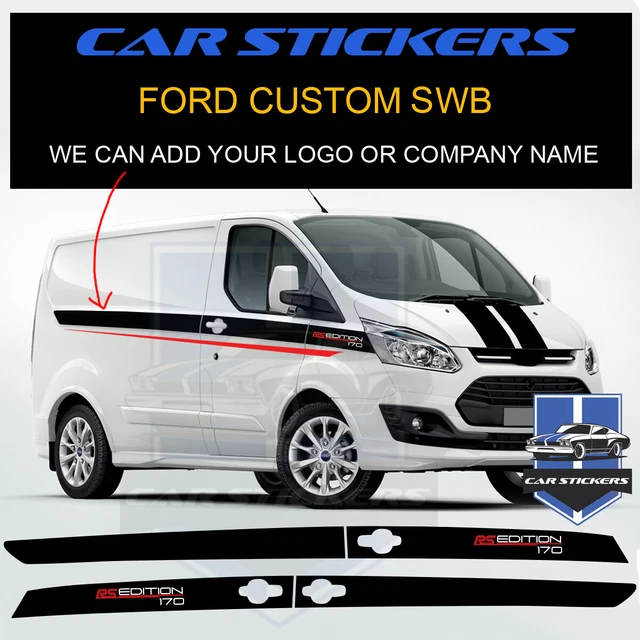 Wohnmobil Grafik Camper Aufkleber-Set Für FORD TRANSIT CUSTOM SWB