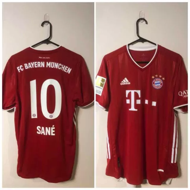 Sane #10 Bayern Munich Authentic 2020/21 Medium Home Football Shirt BNWT