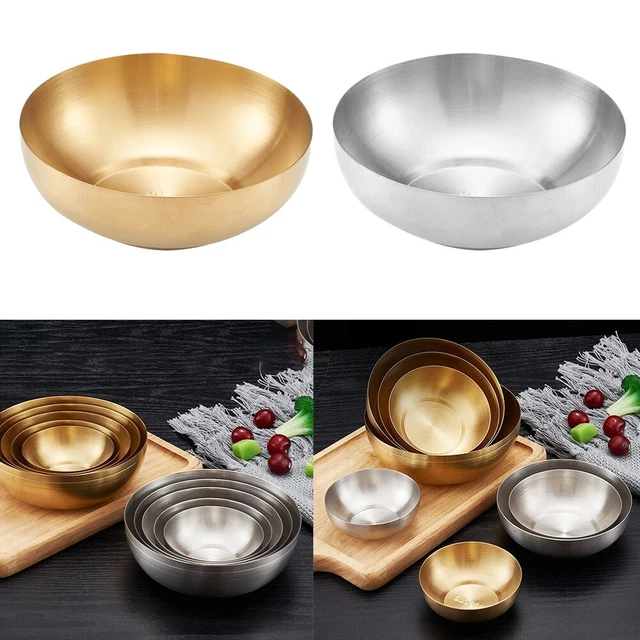 Platos de acero inoxidable para servir porciones perfectas en casa o al aire libre