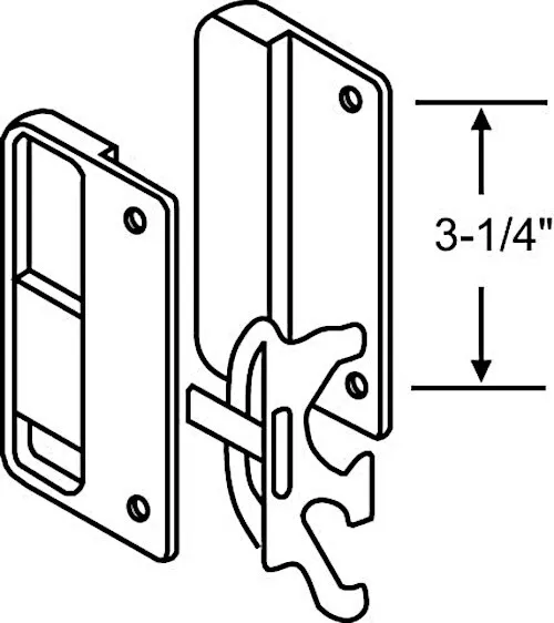 Sliding Screen Door Latch and Pull for Jim Walters Doors