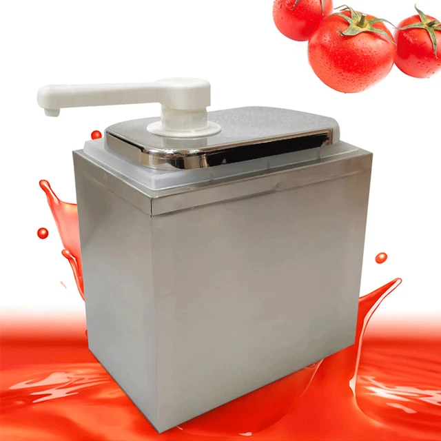 Stainless Spice jar Kitchen Sauce Dispenser Sauce Pump Condiment Dispensing Tool