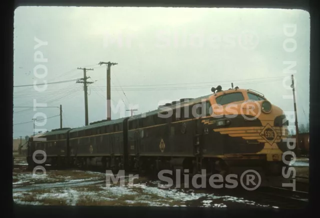 Duplicate Slide Erie Railroad  F3A 8031 & F3B & F3A Hamond IN 1961