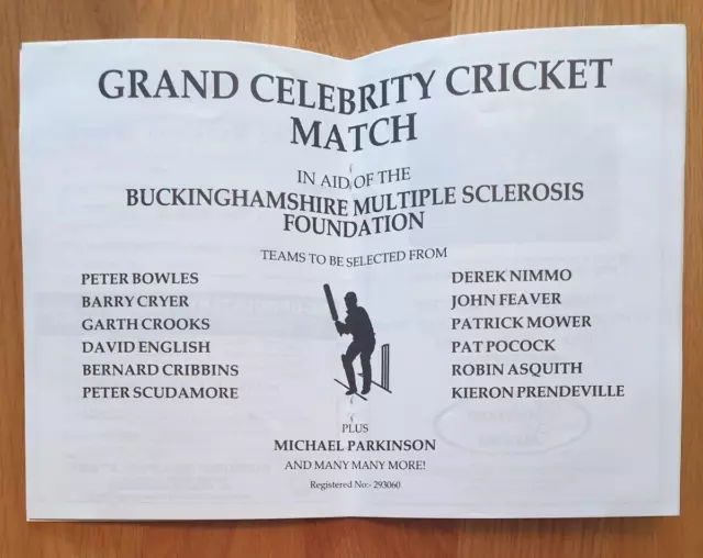 Autographs 1987 Cricket Longwick - Parkinson Prendeville Askwith Atkinson Cryer 3