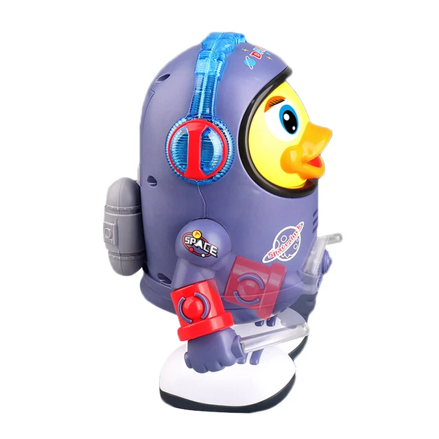 Electric Noisy Duck Toys Movable with Music Light for Children Birthday Gift