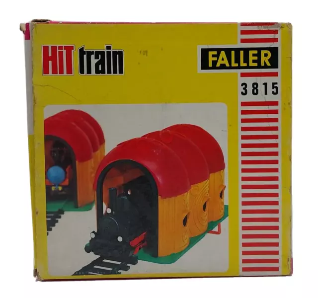 Vintage Faller Hit Train 3815 capannone locomotiva / capannone motore - mai giocato in imballo originale