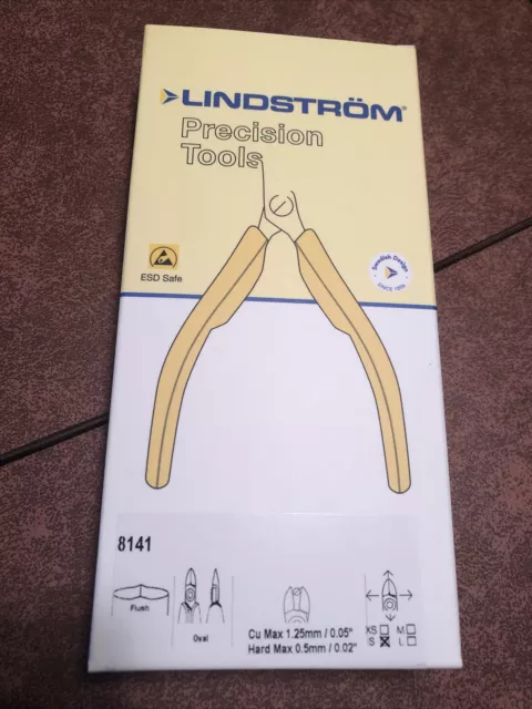 LINDSTROM 8141 Cutter Precision Flush Cut Pliers Diagonal Cutting Nipper