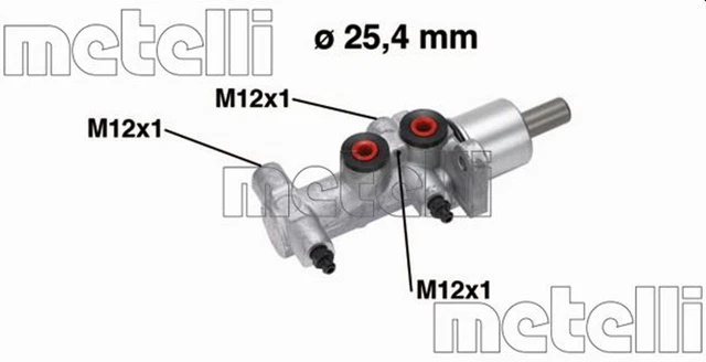 Cilindro freno principale METELLI 05-0766 per VIVARO OPEL X83 NISSAN PRIMASTAR RENAULT