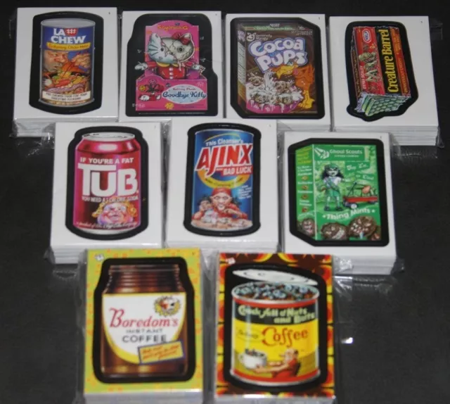 Wacky Packages Ans1 2 3 4 5 6 7 Fb 1St 2Nd 9 Mint Complete Sets Stickers Wrapper
