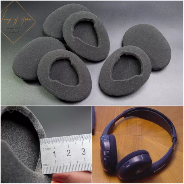 Thick Ear Pads Foam Cushion for Philips SBC HC-555 SBC HC555 Wireless Headphone