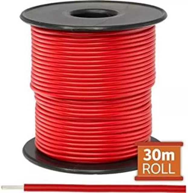 OZSTOCK DOSS RED Hookup Wire/ Cable Sold As A Roll Of 30M $19.61