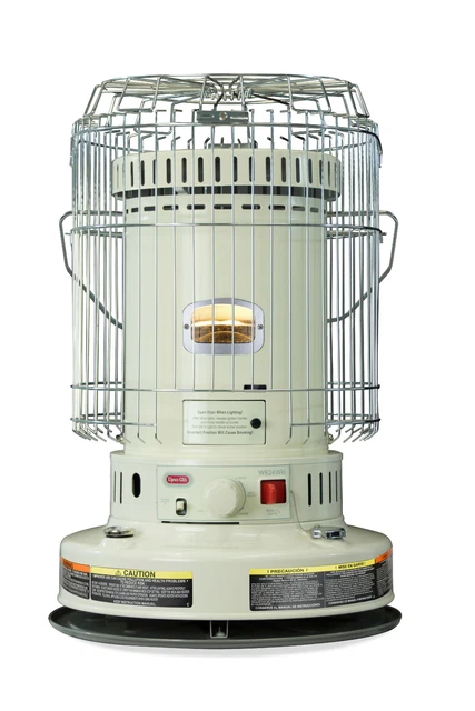 Dyna-Glo 23.8K BTU Indoor Kerosene Convection Heater - White - Side Ignition