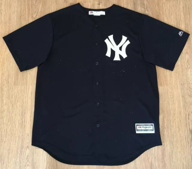 New York NY Yankees Majestic Cool Base USA MLB Baseball jersey size L