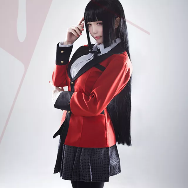 Animer Costume Cosplay Jabami Yumeko Set Anime Qualità Superiore Conventio_H7