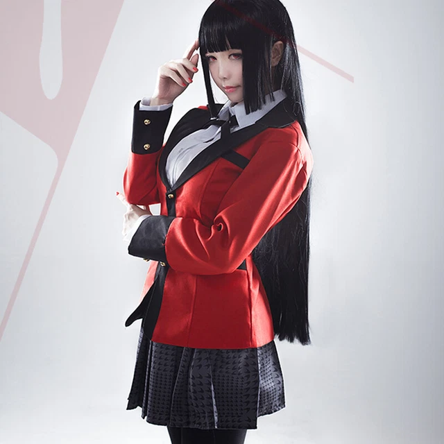 Animer Costume Cosplay Jabami Yumeko Set Anime Qualità Superiore Conventio_H7