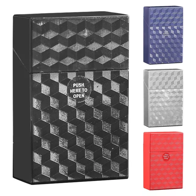 Cigarette Case with Electric Lighter Portable Holder Box for 20Pcs Cigarettes