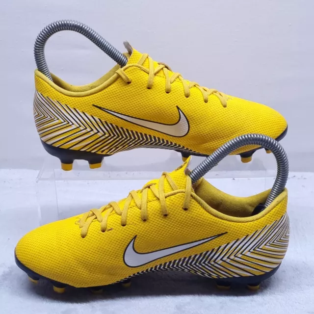 Nike Football Boots Uk Size 2 Mercurial Namar Jr Yellow Moulded Studs 2