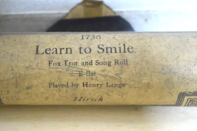 Duo-Art Piano Roll Learn To Smile Fox Trot and Song Roll Played By Henry Lange