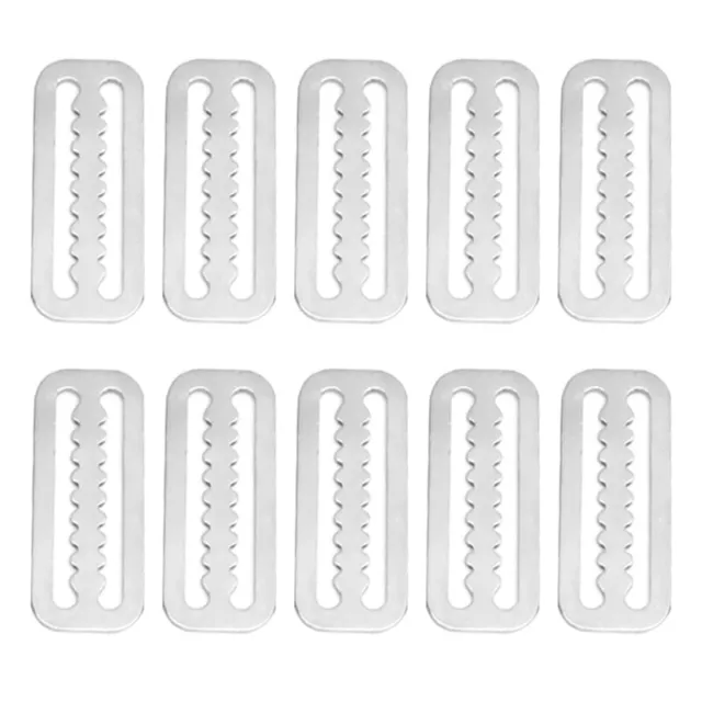 10Pcs 2 Inch Diving Webbing Belt Slide Stopper Weight Retainer Clips with5412