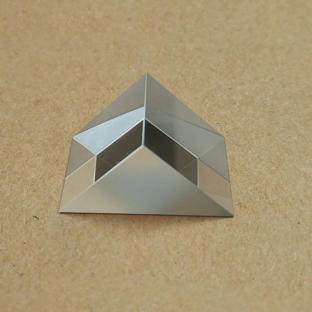 50x50x50mm K9 Optical Glass Right Angle Prism For Optical Experiment 1pc