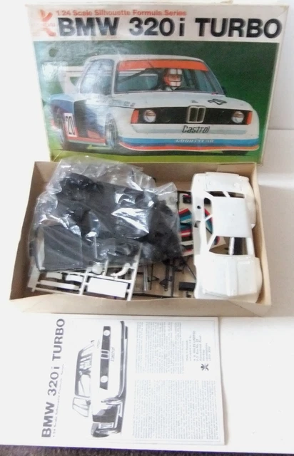 RARE, VINTAGE 1970S BANDAI MODEL KIT TO BUILD - BMW 320i TURBO RACING ...